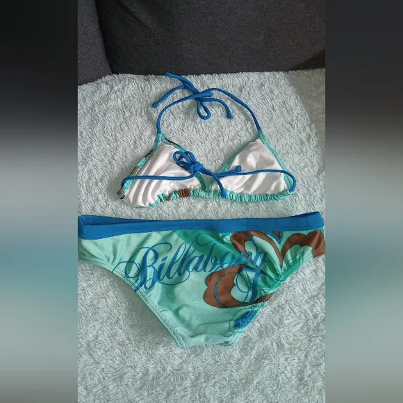 Blue and Green Bikini Set - Picture 2 of 2
